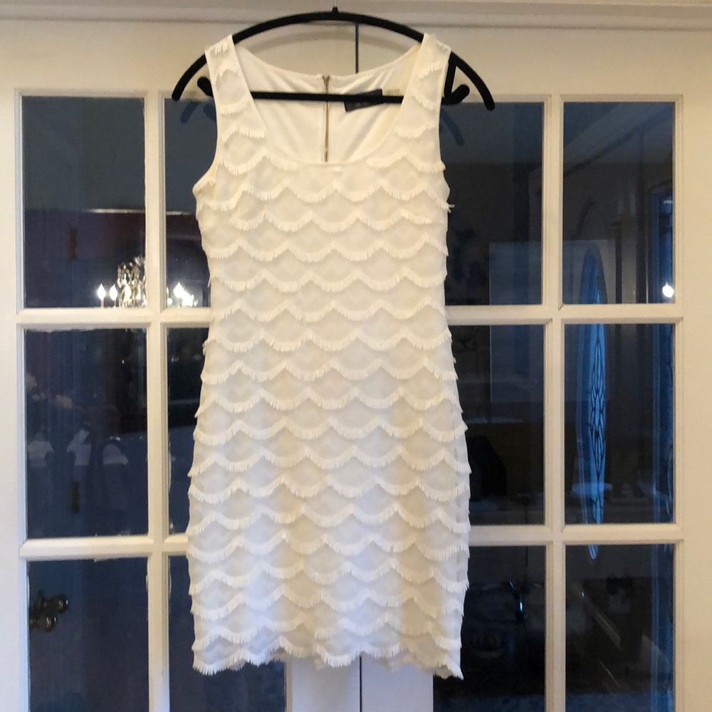Guess cream colored mini dress